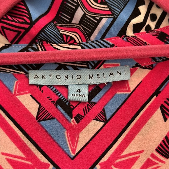 Antonio Melani Size 4- Vibrant Geometric Print Dress - Picture 4 of 4